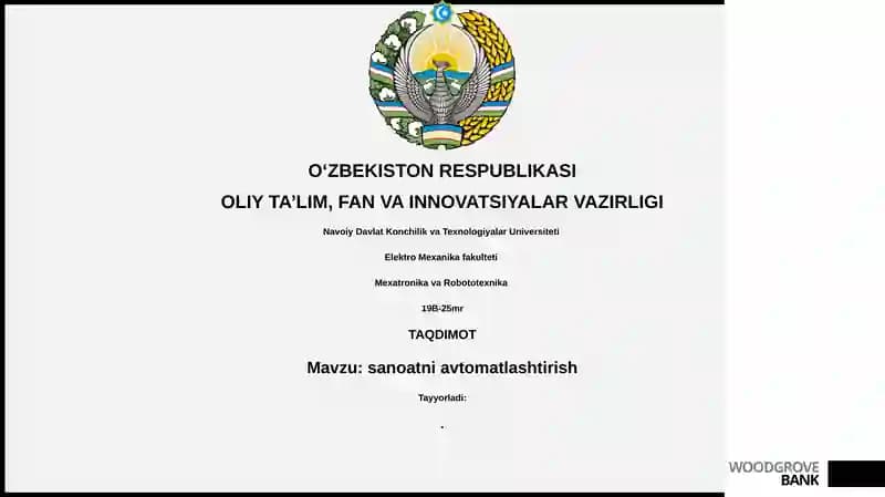 Sanoatni avtomatlashtirish