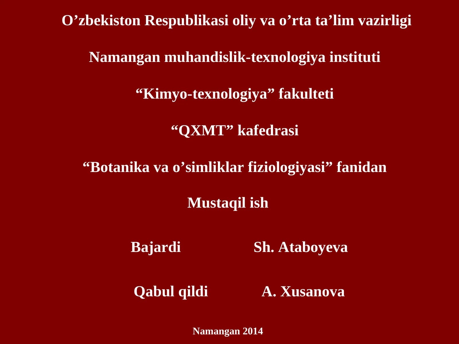 Fotosintez fiziologiyasi