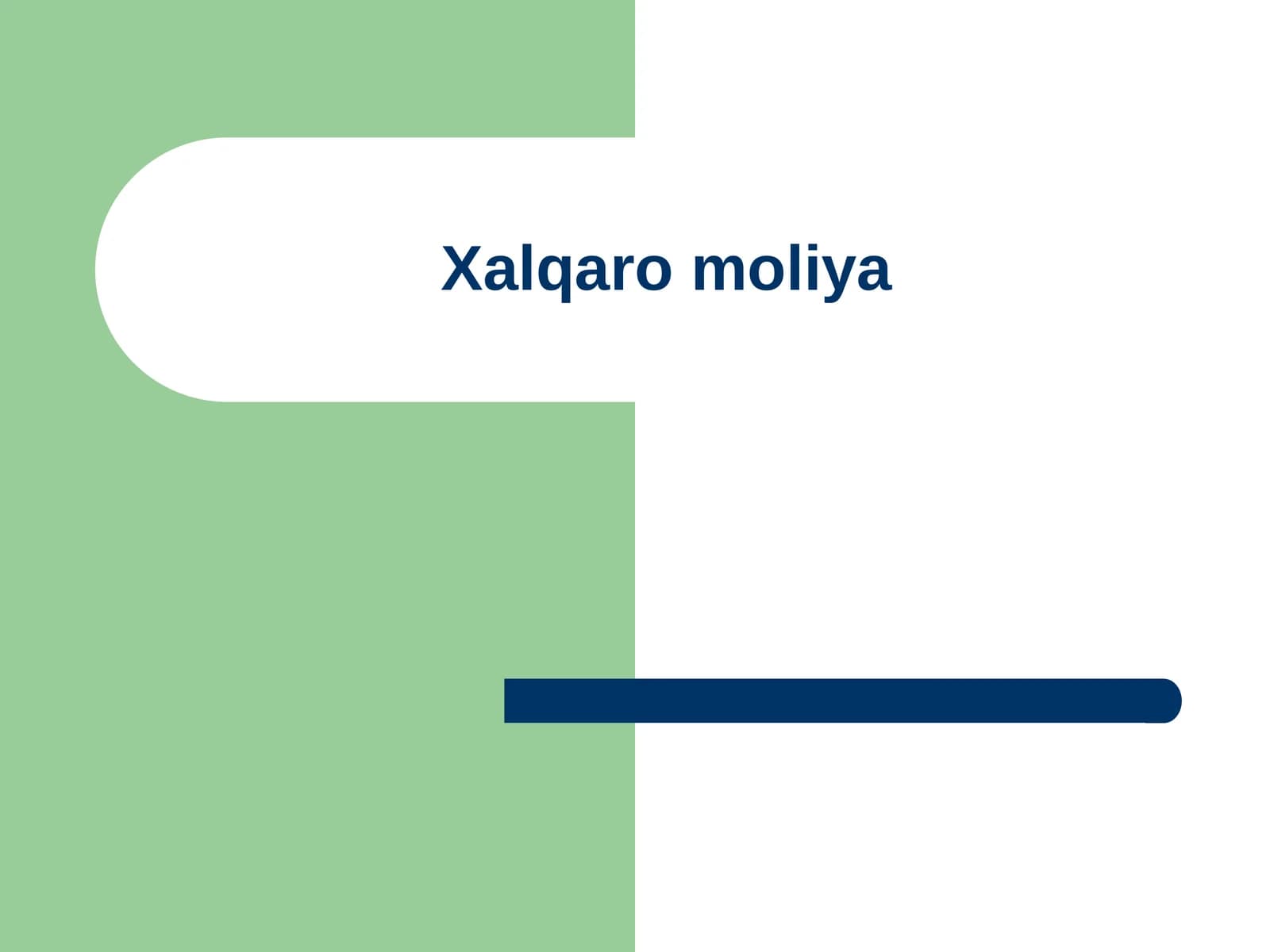 Xalqaro moliya