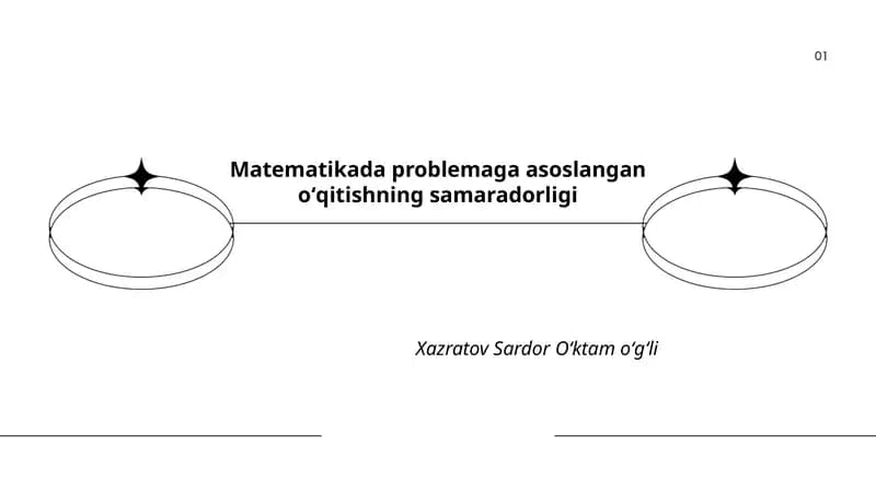 Matematikada problemaga asoslangan oʻqitishning samaradorligi