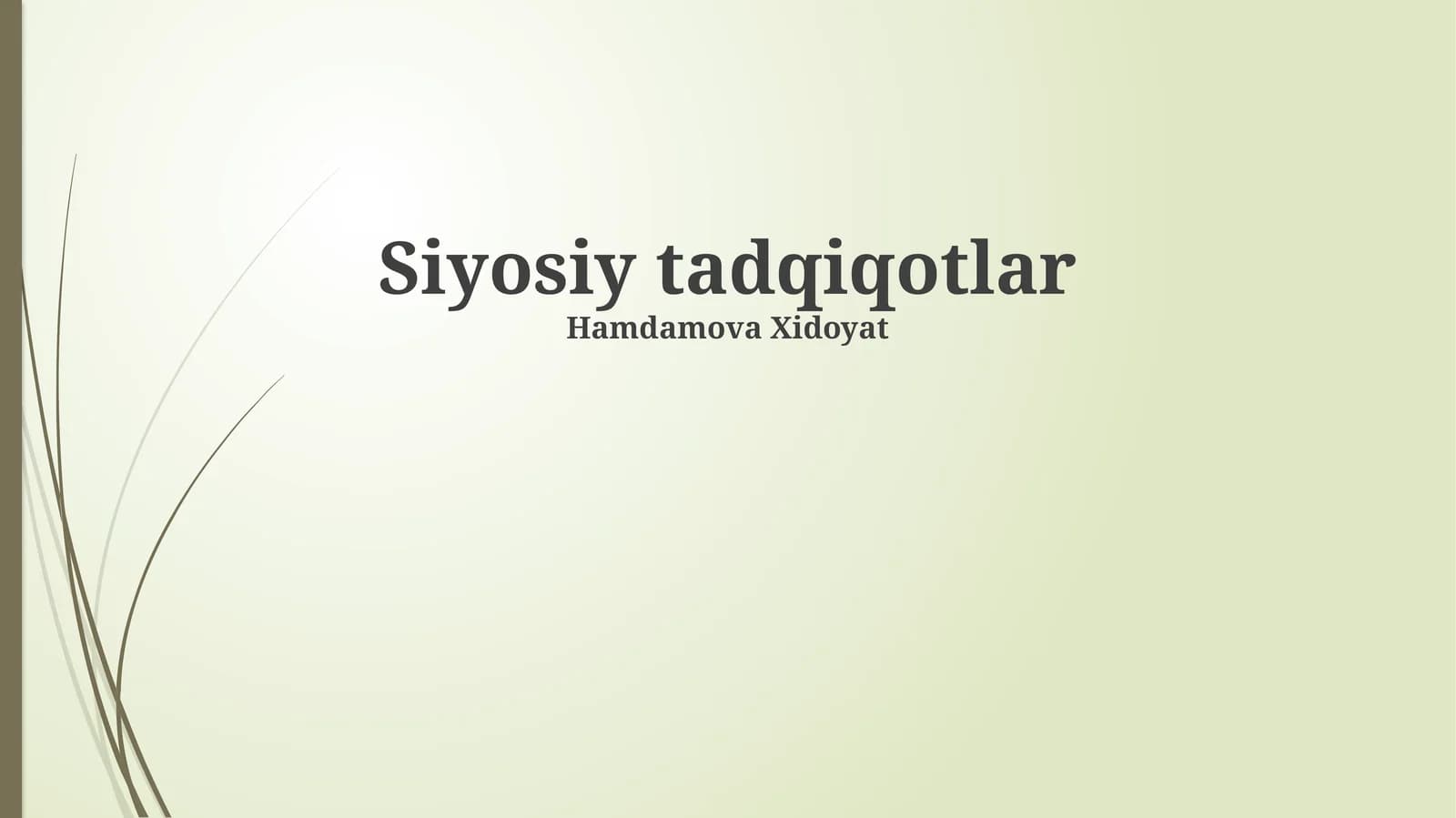 Siyosiy tadqiqotlar