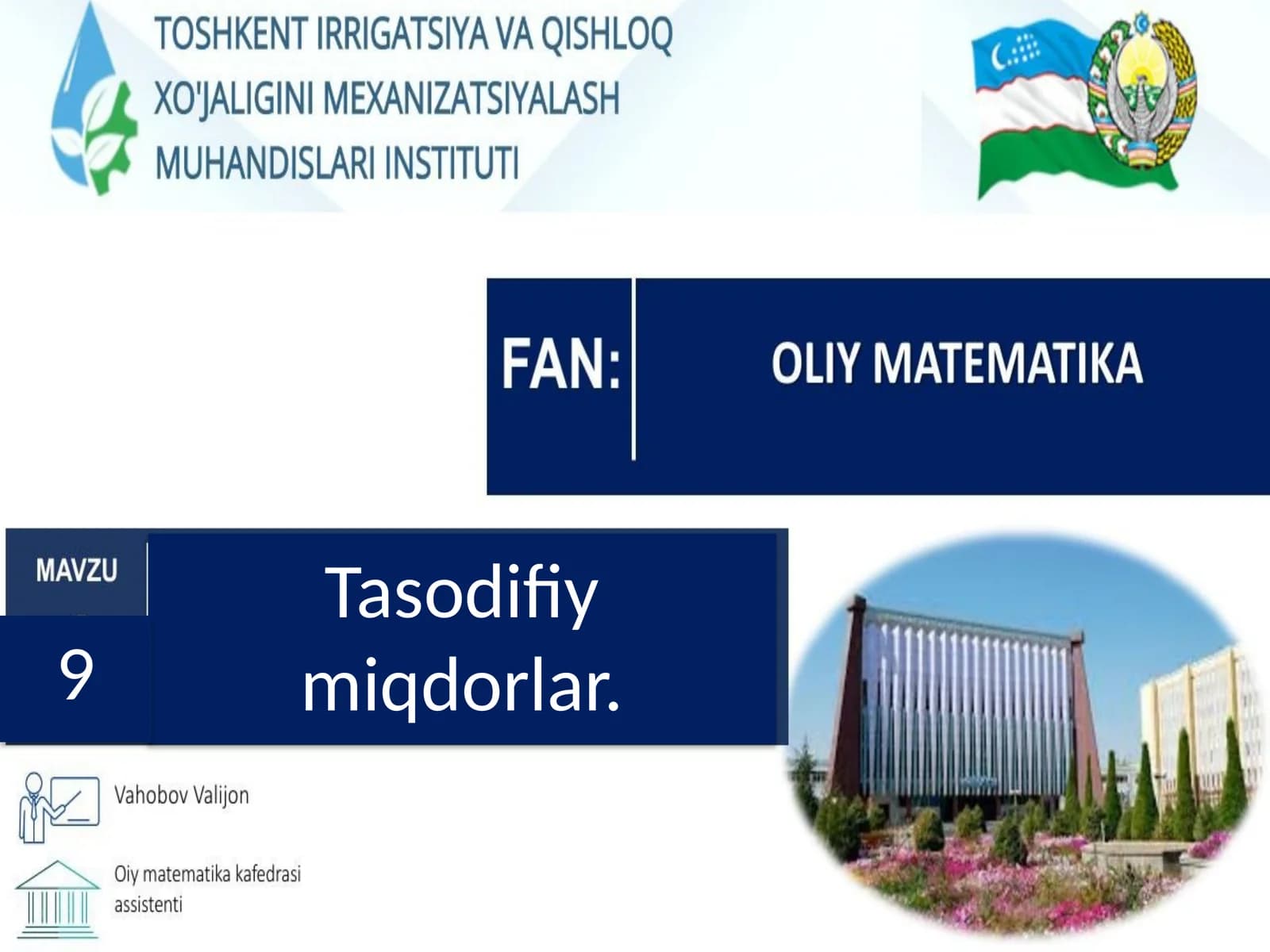 Tasodifiy miqdorlar