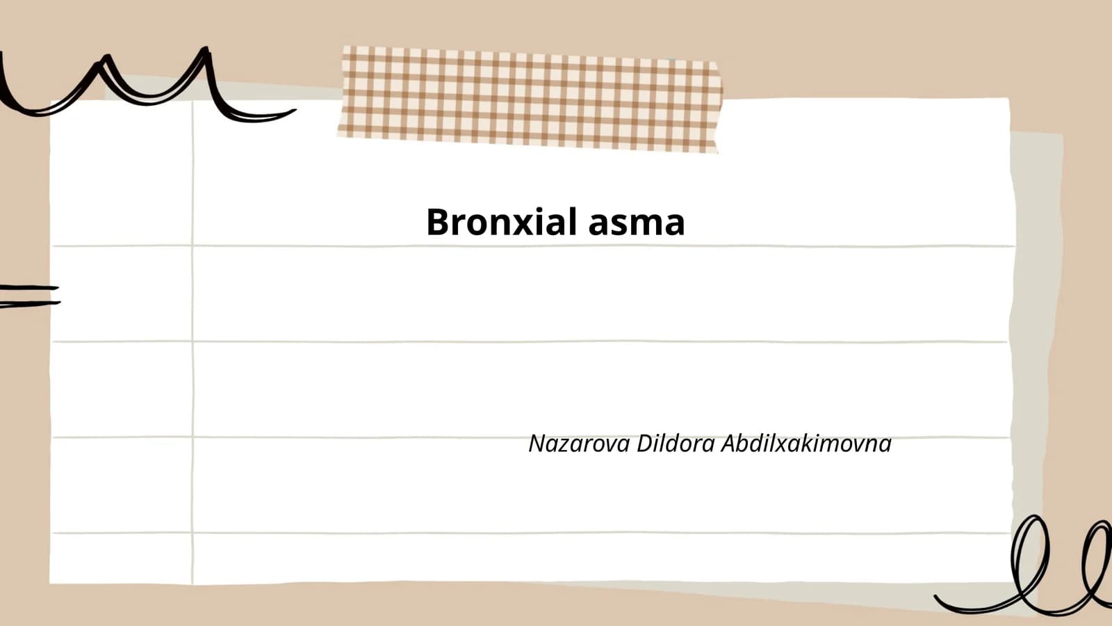Bronxial asma