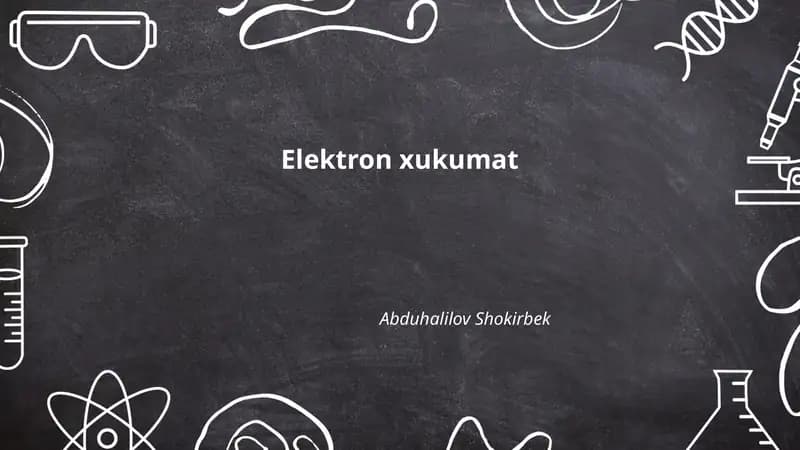 Elektron xukumat