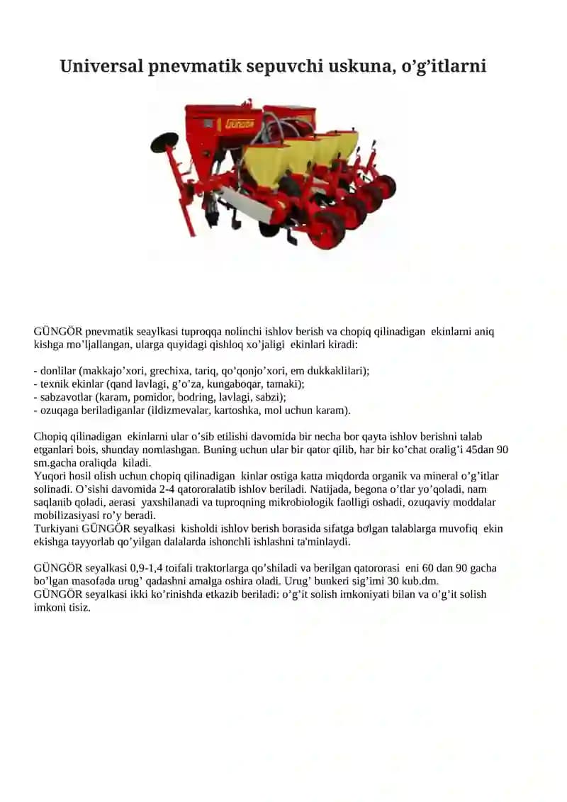 GÜNGÖR pnevmatik seaylkasi