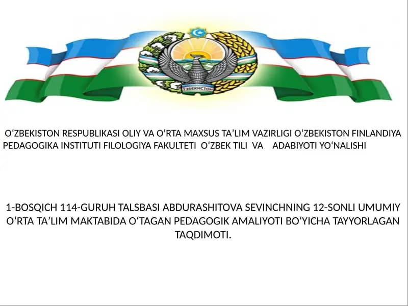 Pedagogika Taqdimoti