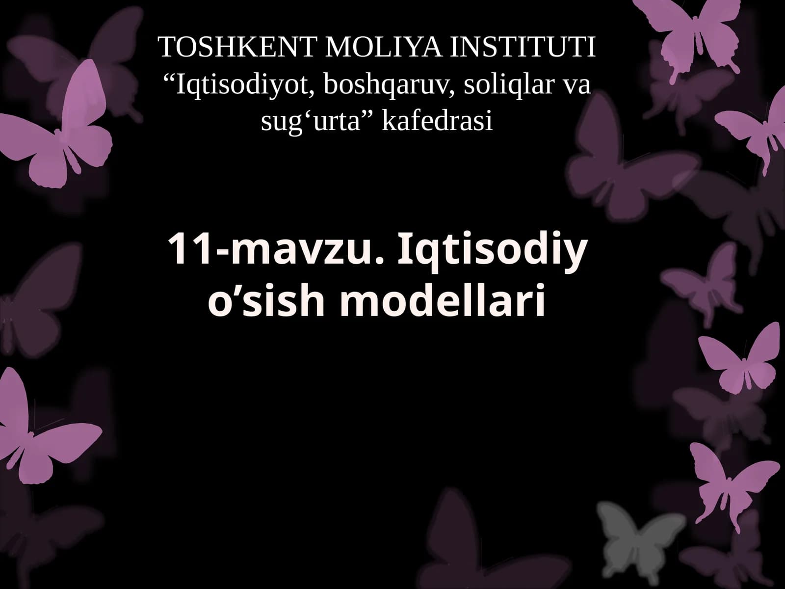 Iqtisodiy o’sish