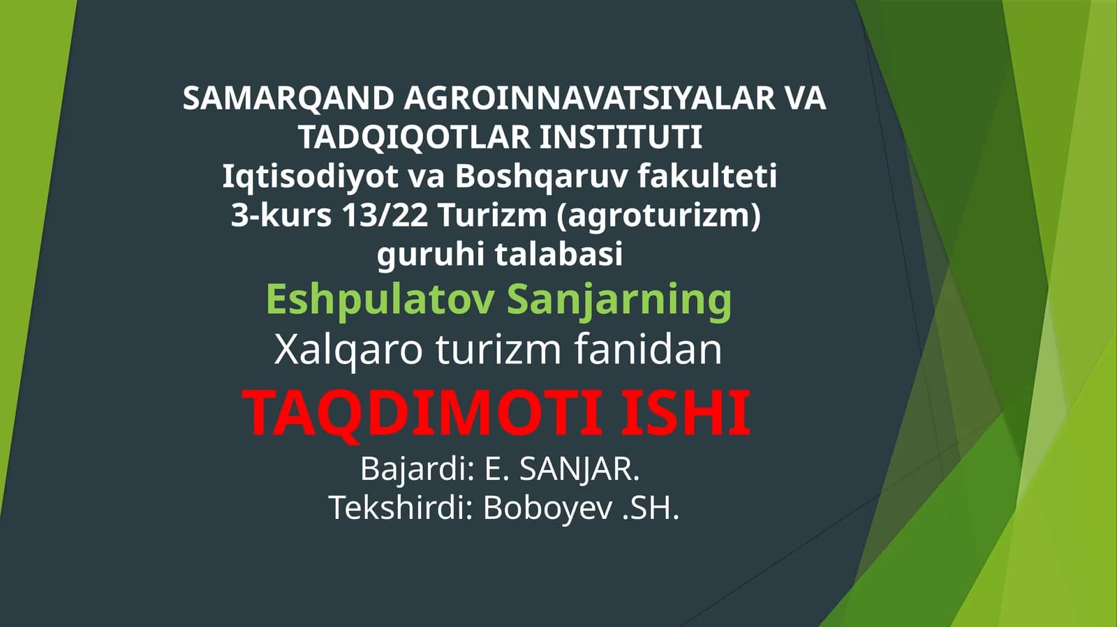 Ekologikturizm
