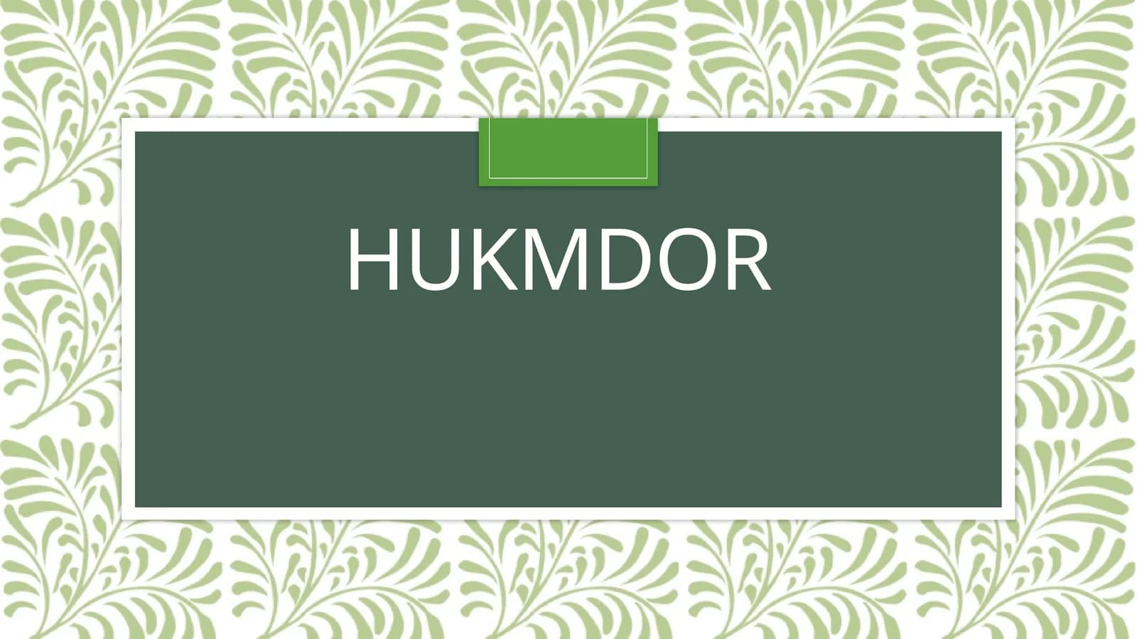 Hukmdor