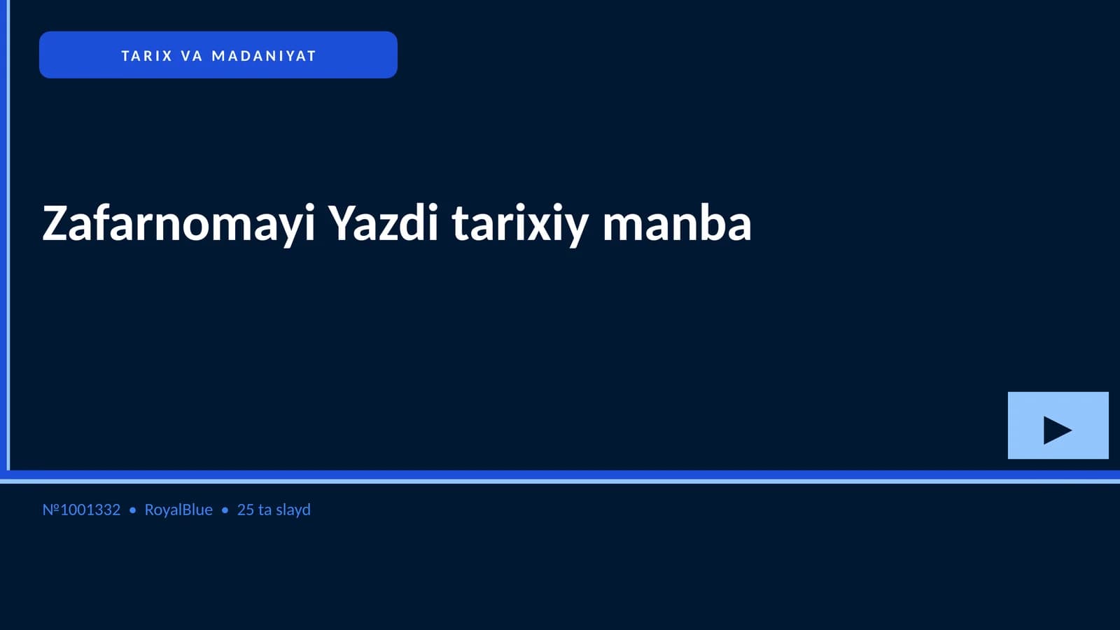 Zafarnomayi Yazdi tarixiy manba