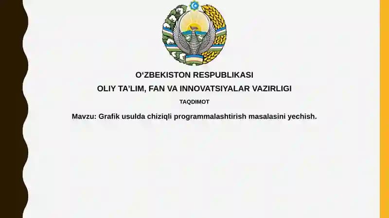 Chiziqli Dasturlash