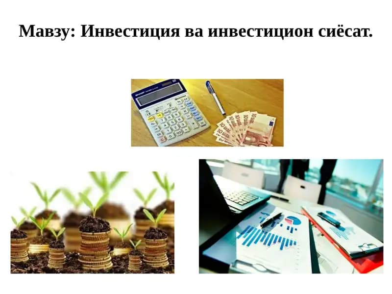 Инвестицияваинвестиционсиёсат