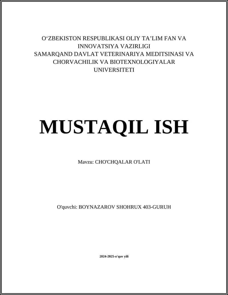 CHO'CHQALAR O'LATI