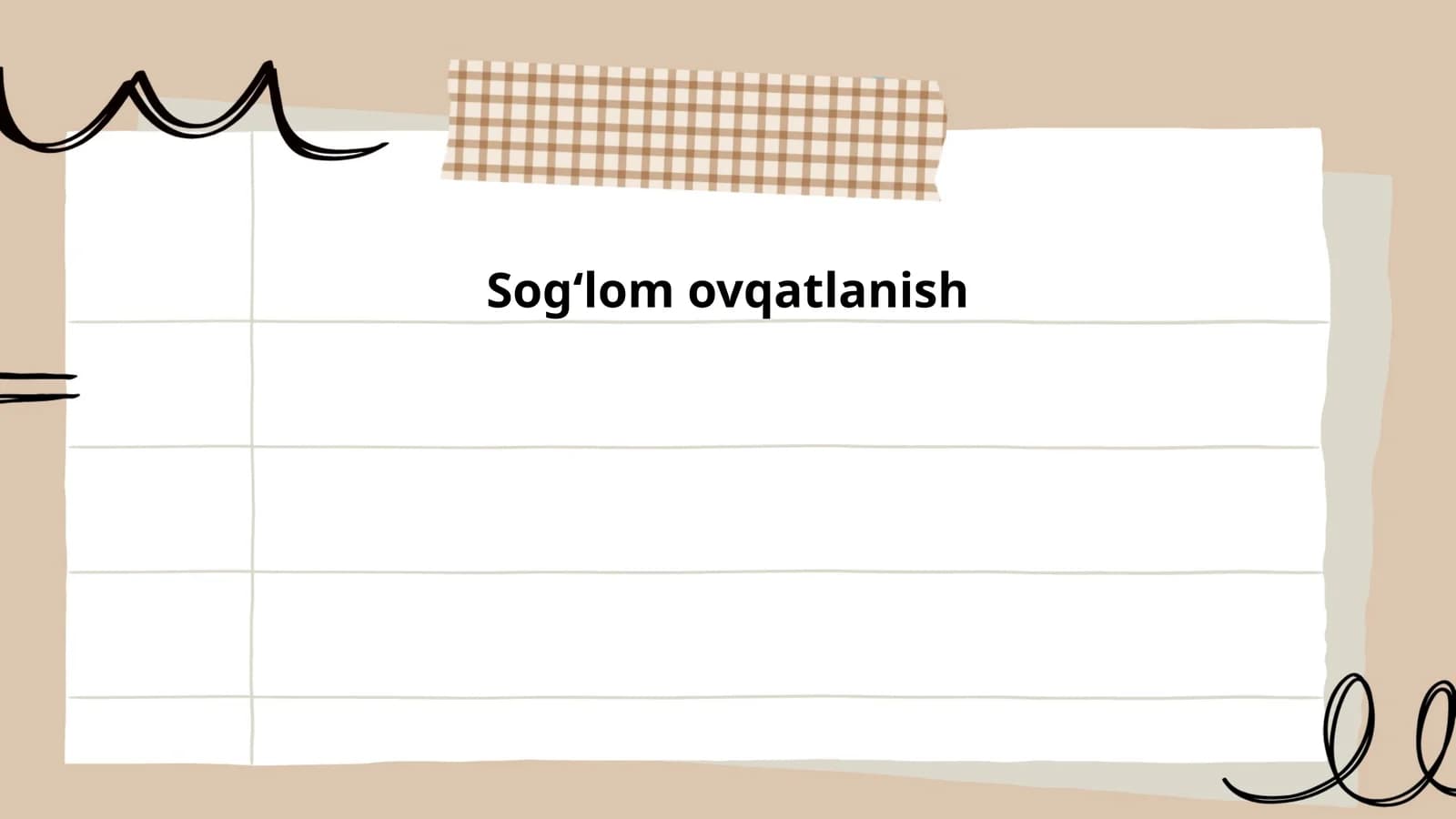 Sogʻlom ovqatlanish
