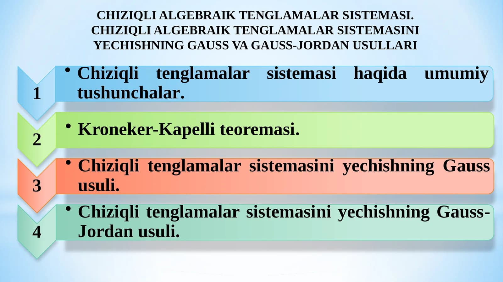 Chiziqlitenglamalarsistemasi
