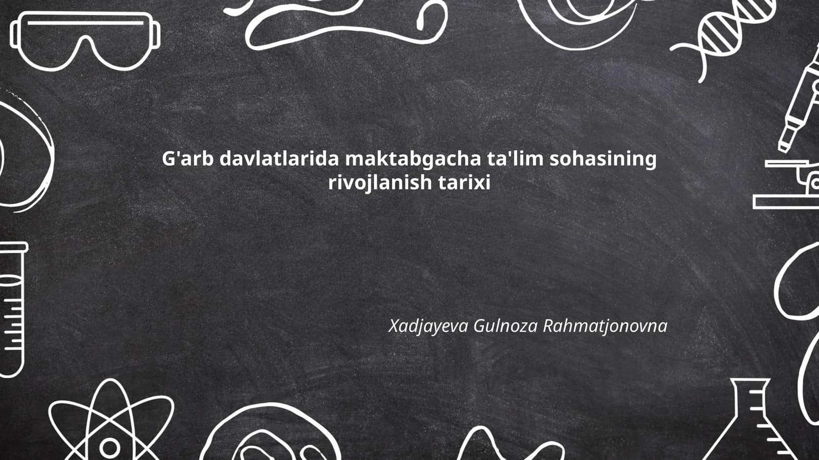 G'arb davlatlarida maktabgacha ta'lim sohasining rivojlanish tarixi