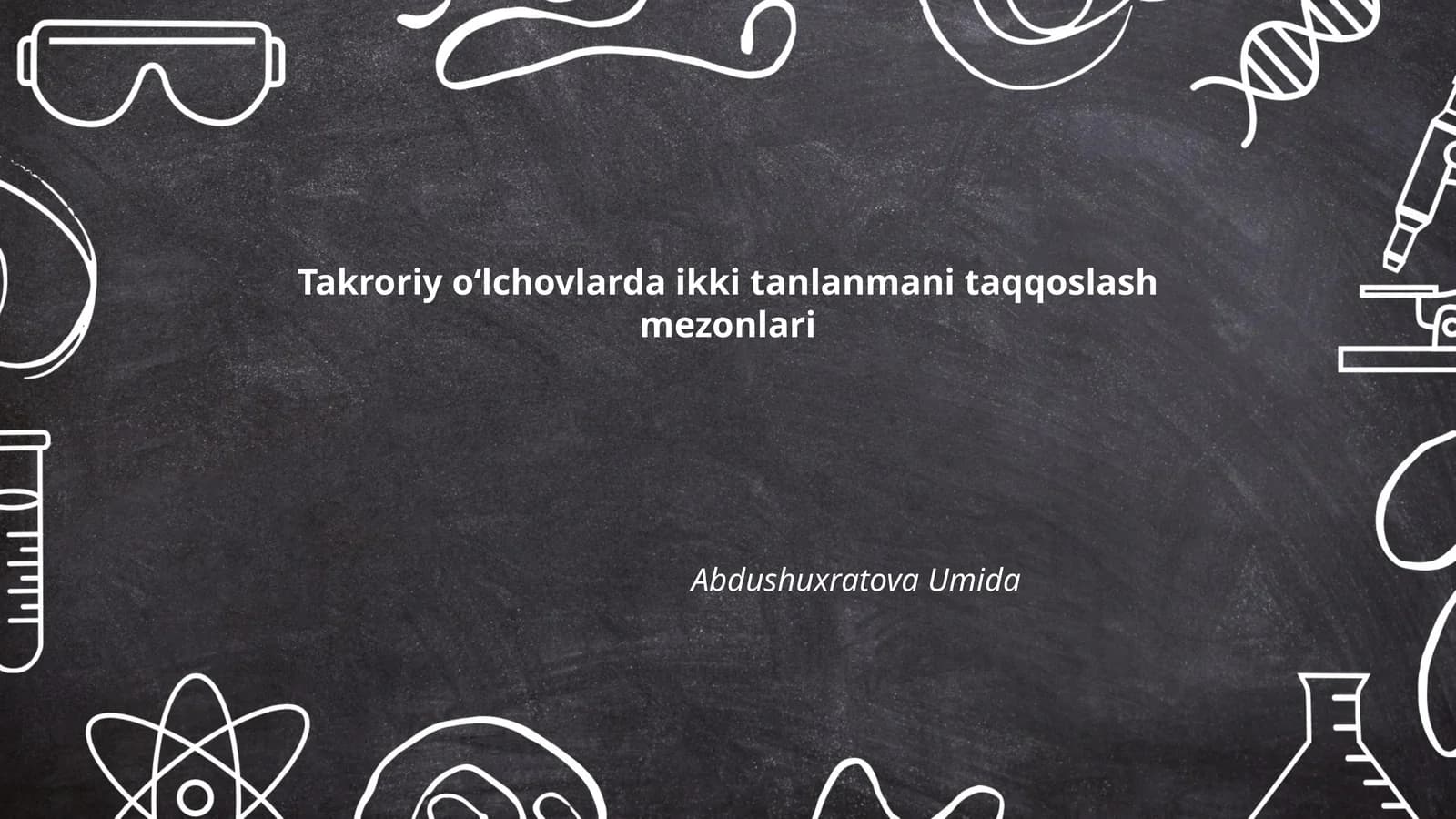 Takroriy oʻlchovlar uchun statistik usullar