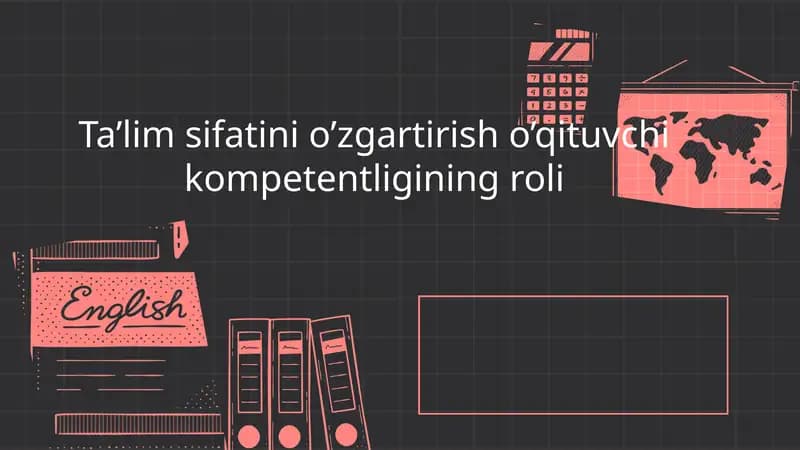 O‘qituvchi kompetentligi