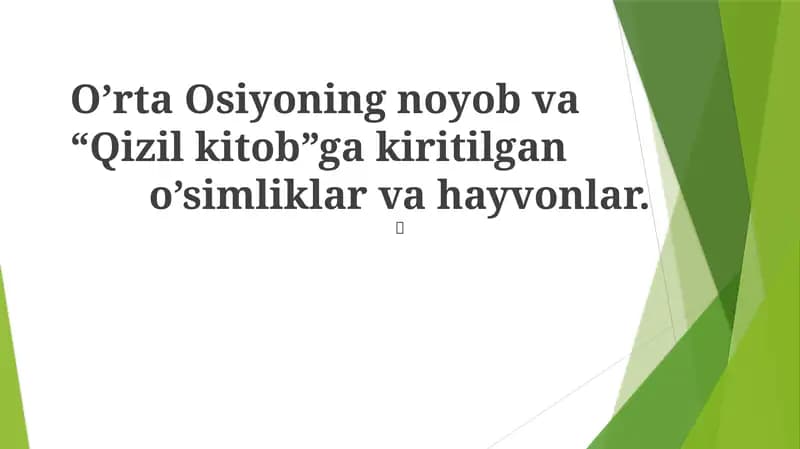 Markaziy Osiyo Qizil Kitobi