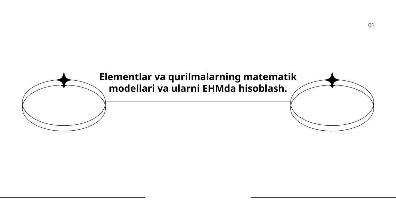Elementlar va qurilmalarning matematik modellari va ularni EHMda hisoblash