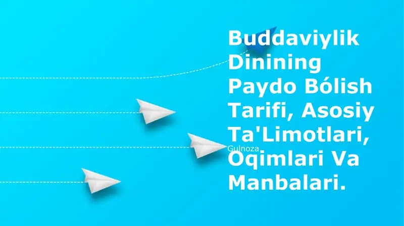 Buddaviylik Dinining Paydo Bólish Tarifi