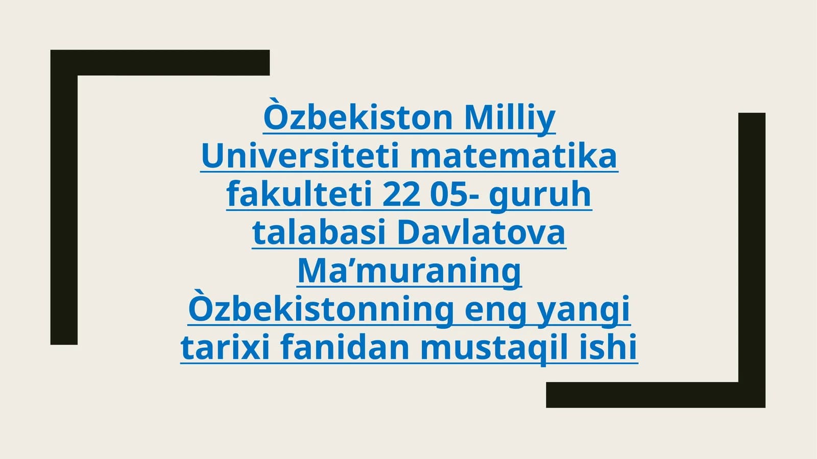 Òzbek davlatchiligining tarixiy bosqichlari