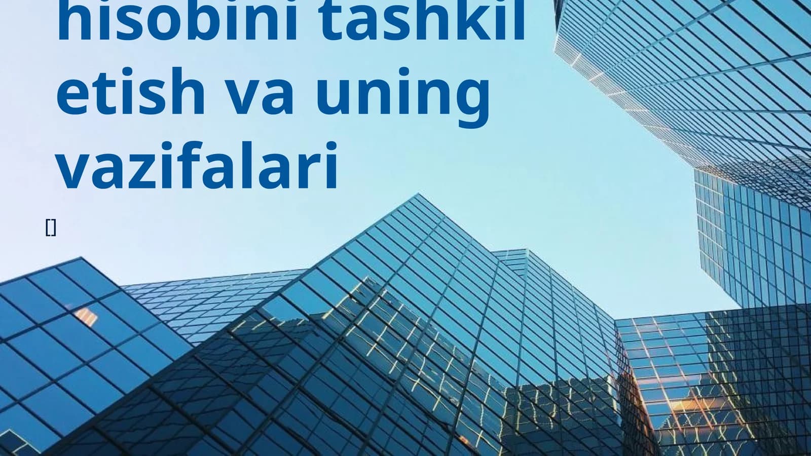 Xususiy kapital hisobini tashkil etish va uning vazifalari