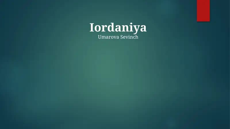 Iordaniya