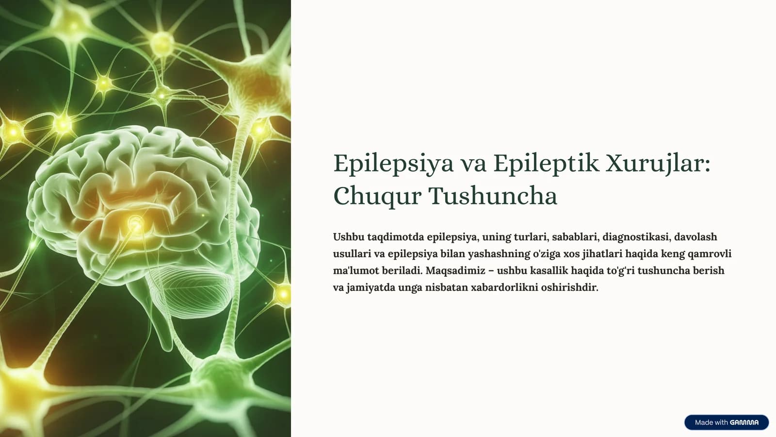 Epilepsiya va Epileptik Xurujlar: Chuqur Tushuncha