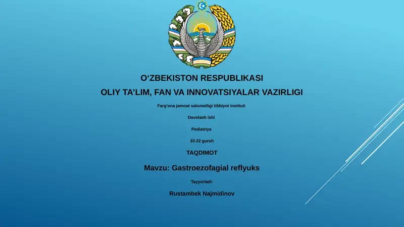 Gastroezofagial reflyuks