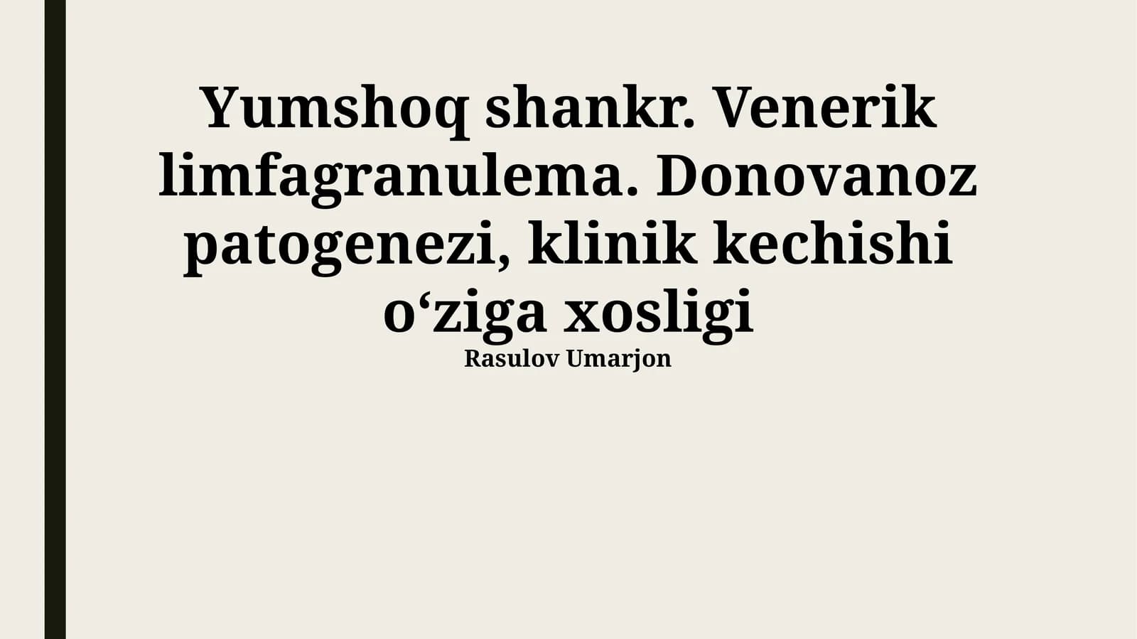 Yumshoq shankr va Limfogranulema venerum: Patogenez va Klinik Kechish
