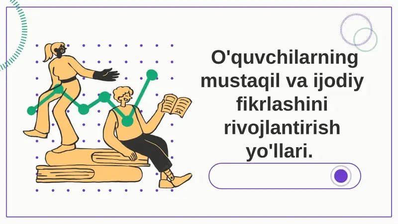 Innovatsion usullar bilan o'quv jarayoni