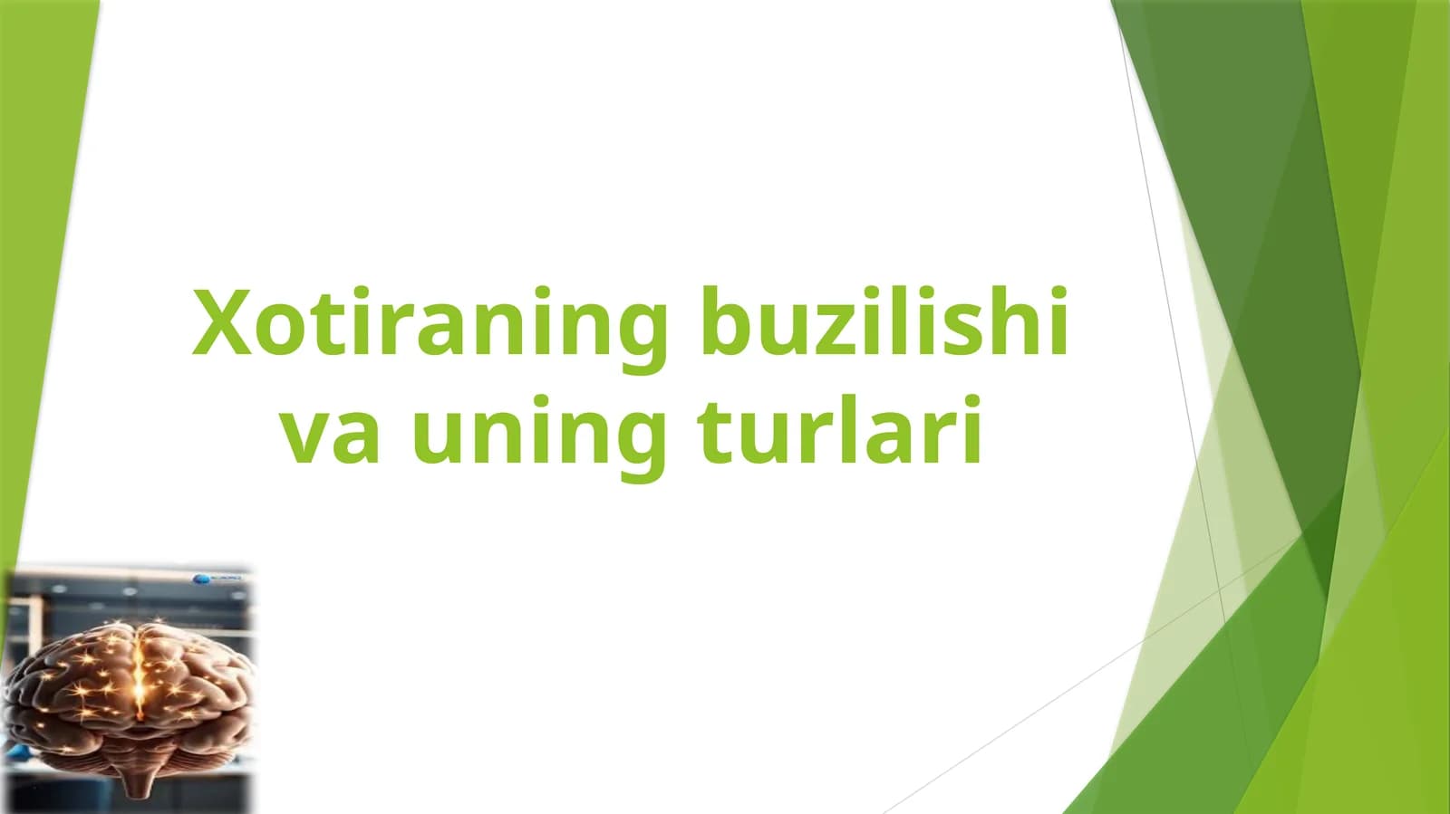 Xotiraning buzilishi va uning turlari