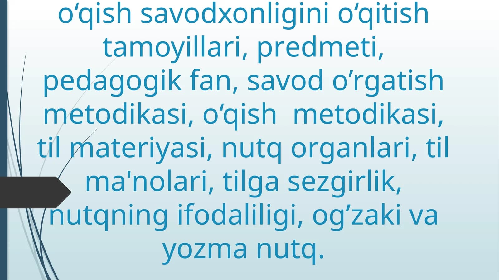 Ona tili va o‘qish savodxonligini o‘qitish metodikasi