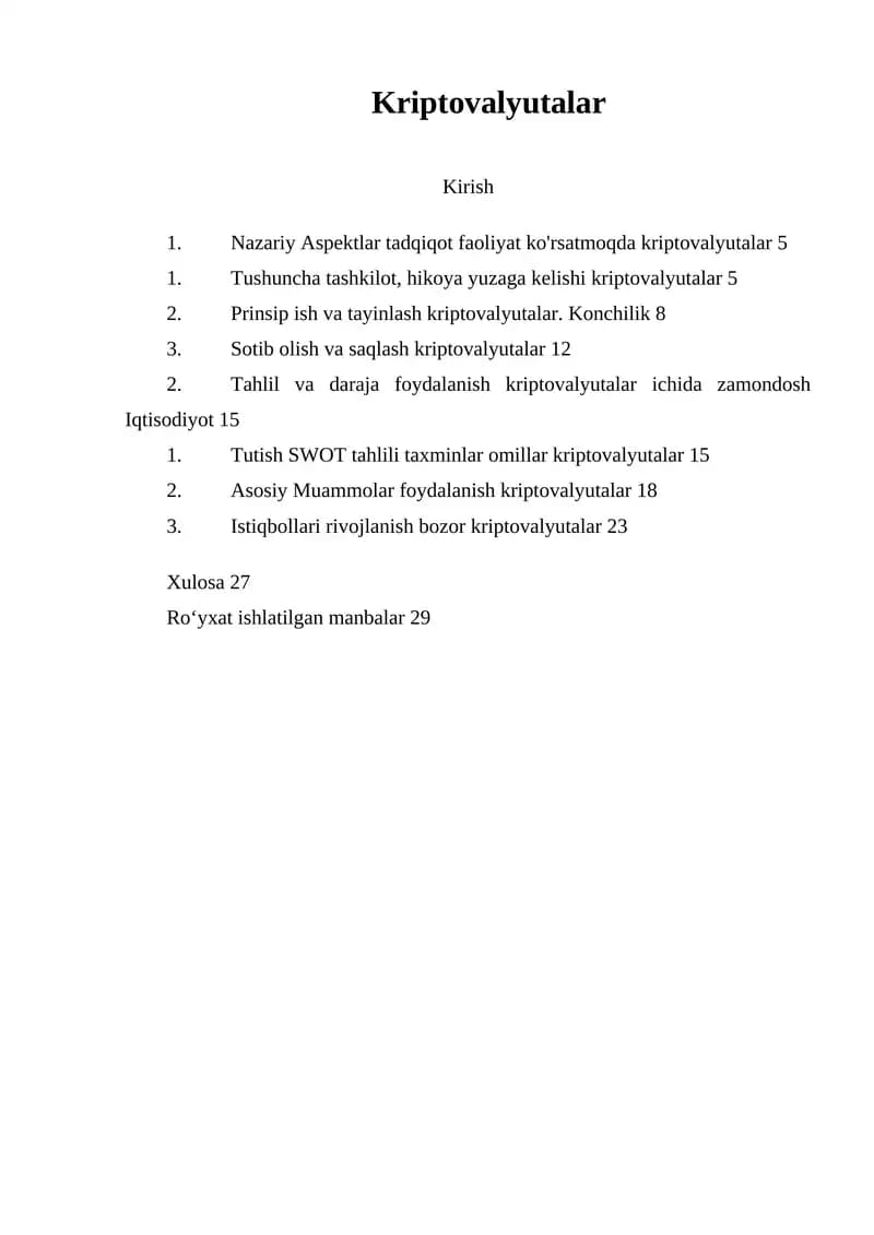 Kriptovalyutalar