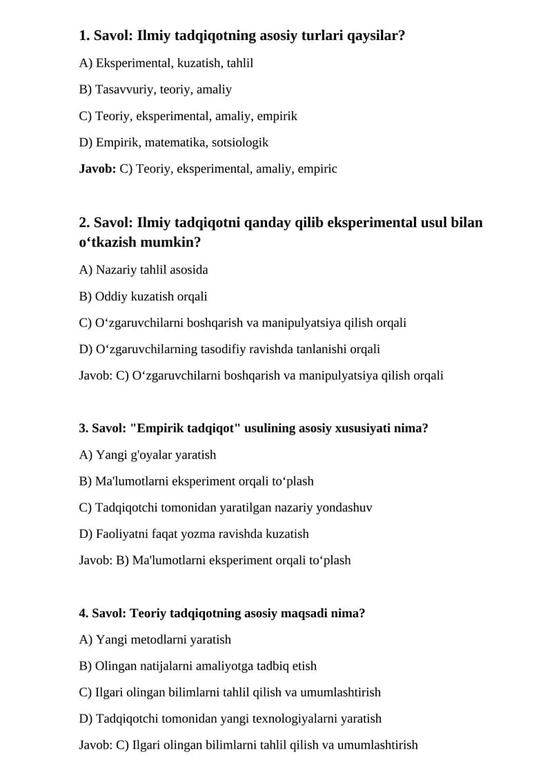Amaliy tadqiqot usullari