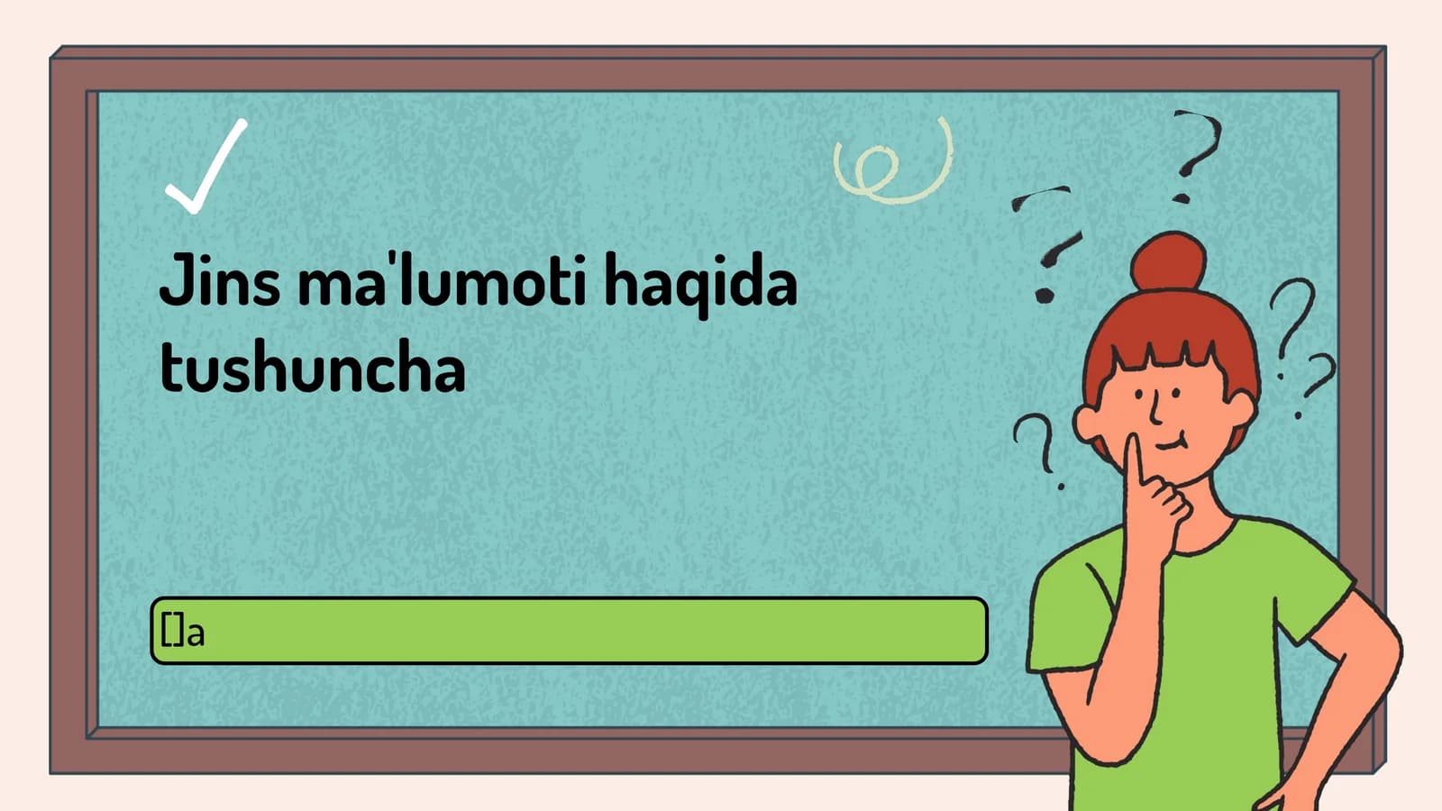 Jins ma'lumoti haqida tushuncha