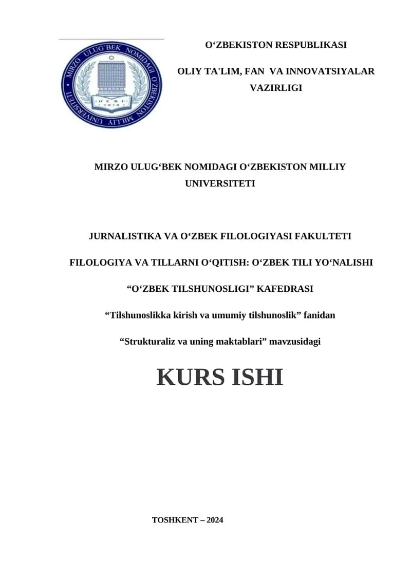Strukturaliz va uning maktablari