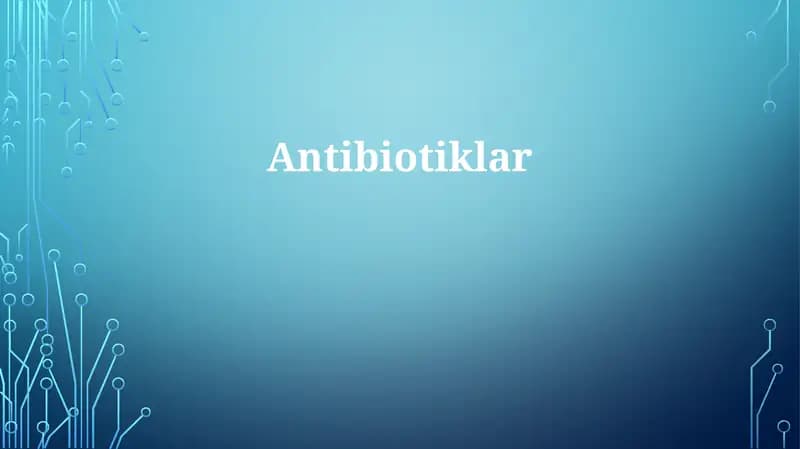 Antibiotiklar