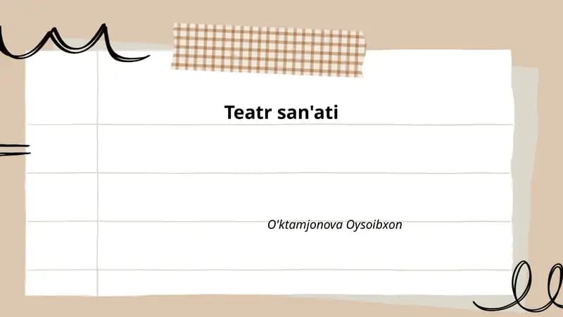 Teatr san'ati