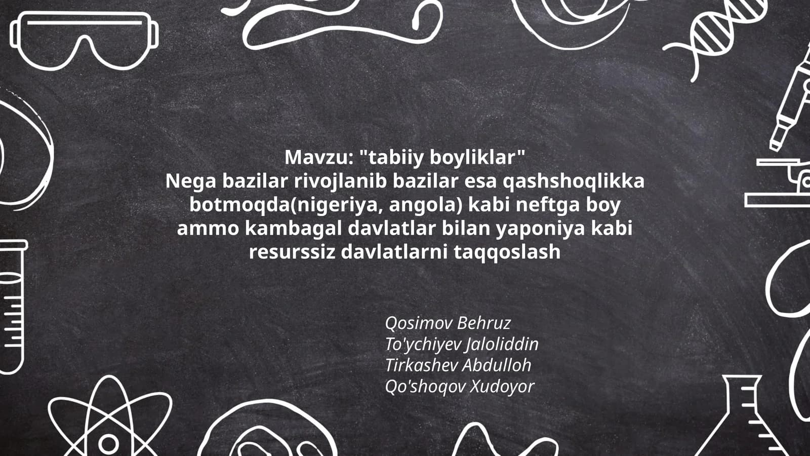 "tabiiy boyliklar"