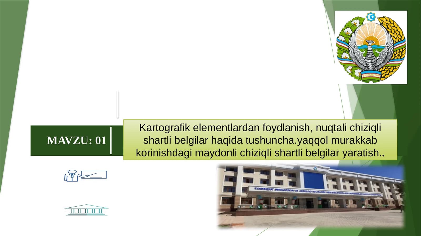 Topografiya asoslari va kartografiya