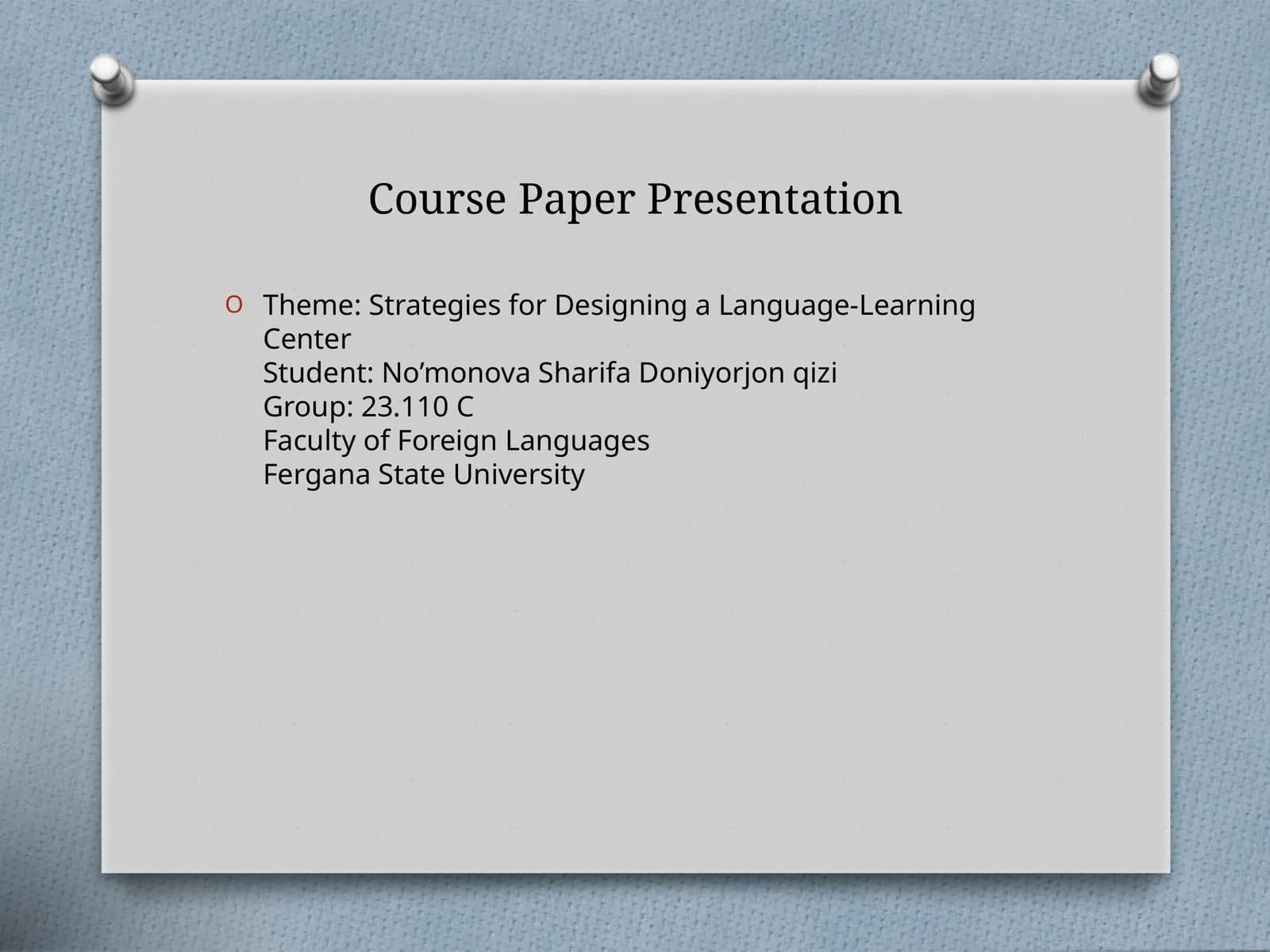 Strategies for Designing a Language-Learning Center