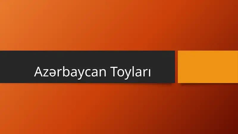AzərbaycanToyları