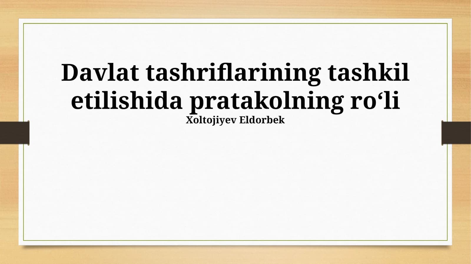 Diplomatik protokolning nazariy asoslari va tayyorgarlik bosqichlari