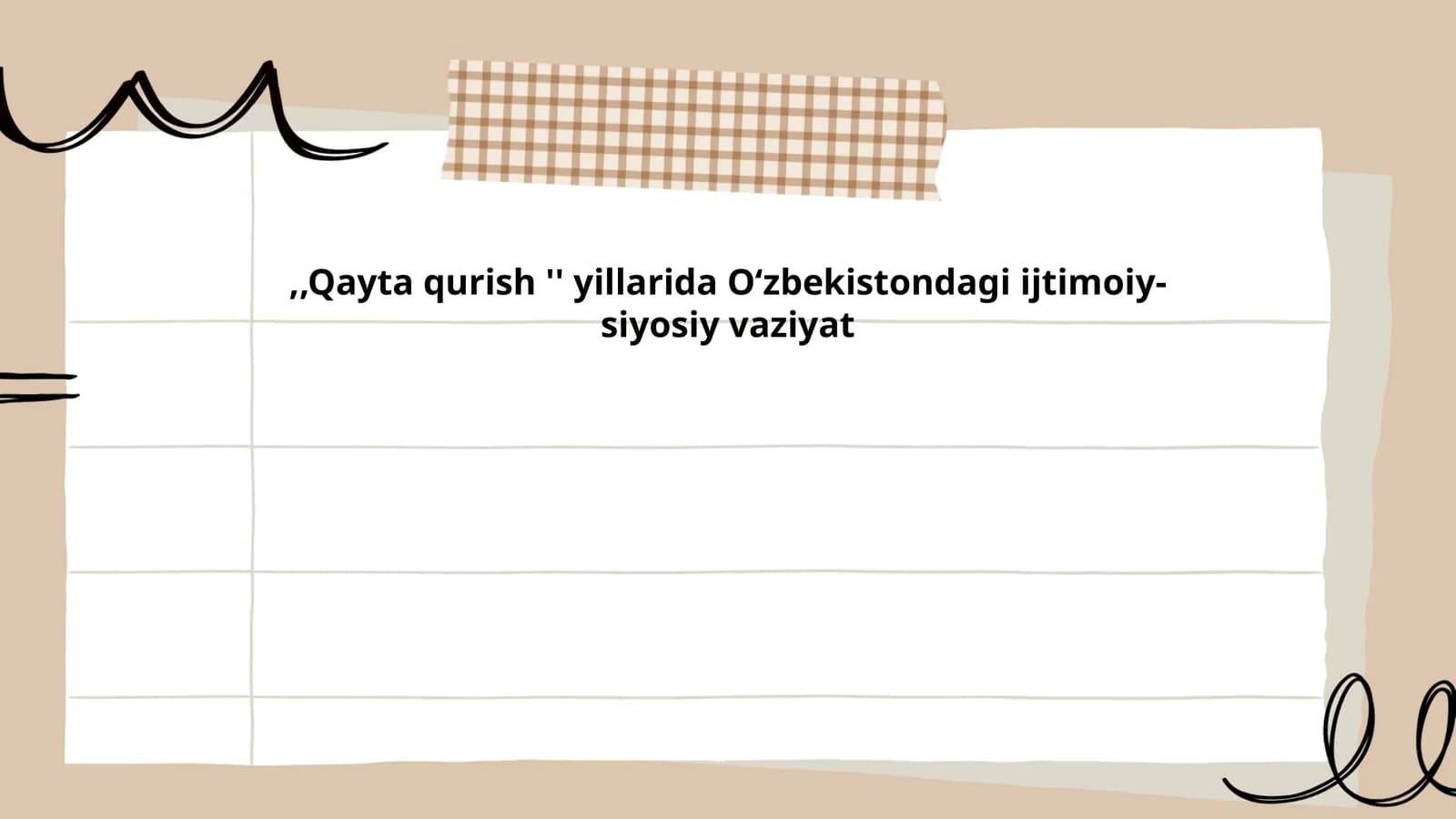 Qayta qurish davridagi ijtimoiy islohotlar