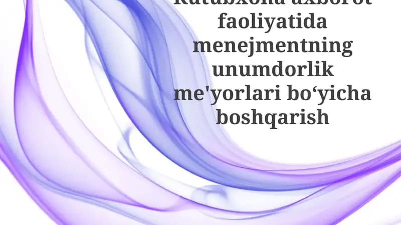 Mahsuldorlik standartlari