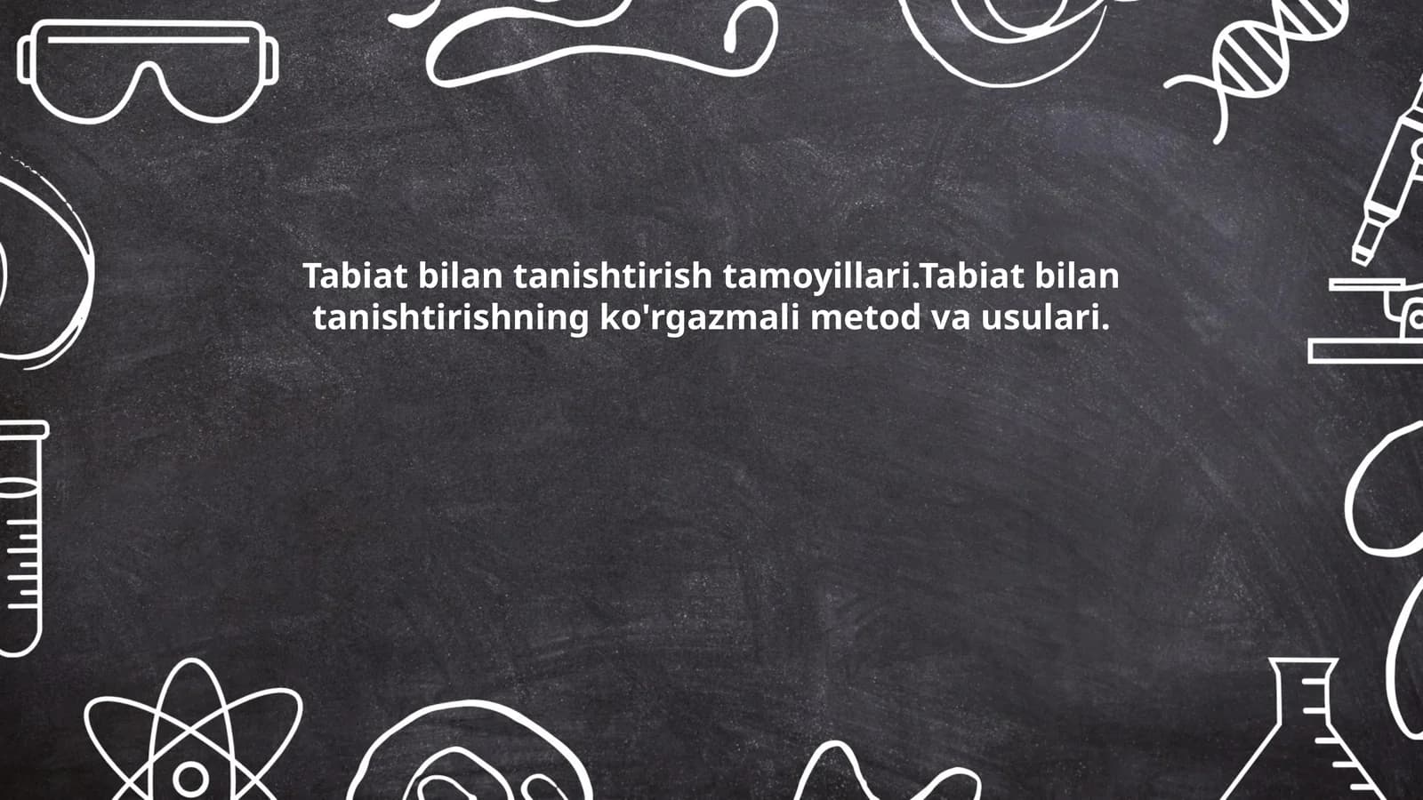Tabiat bilan tanishtirish tamoyillari