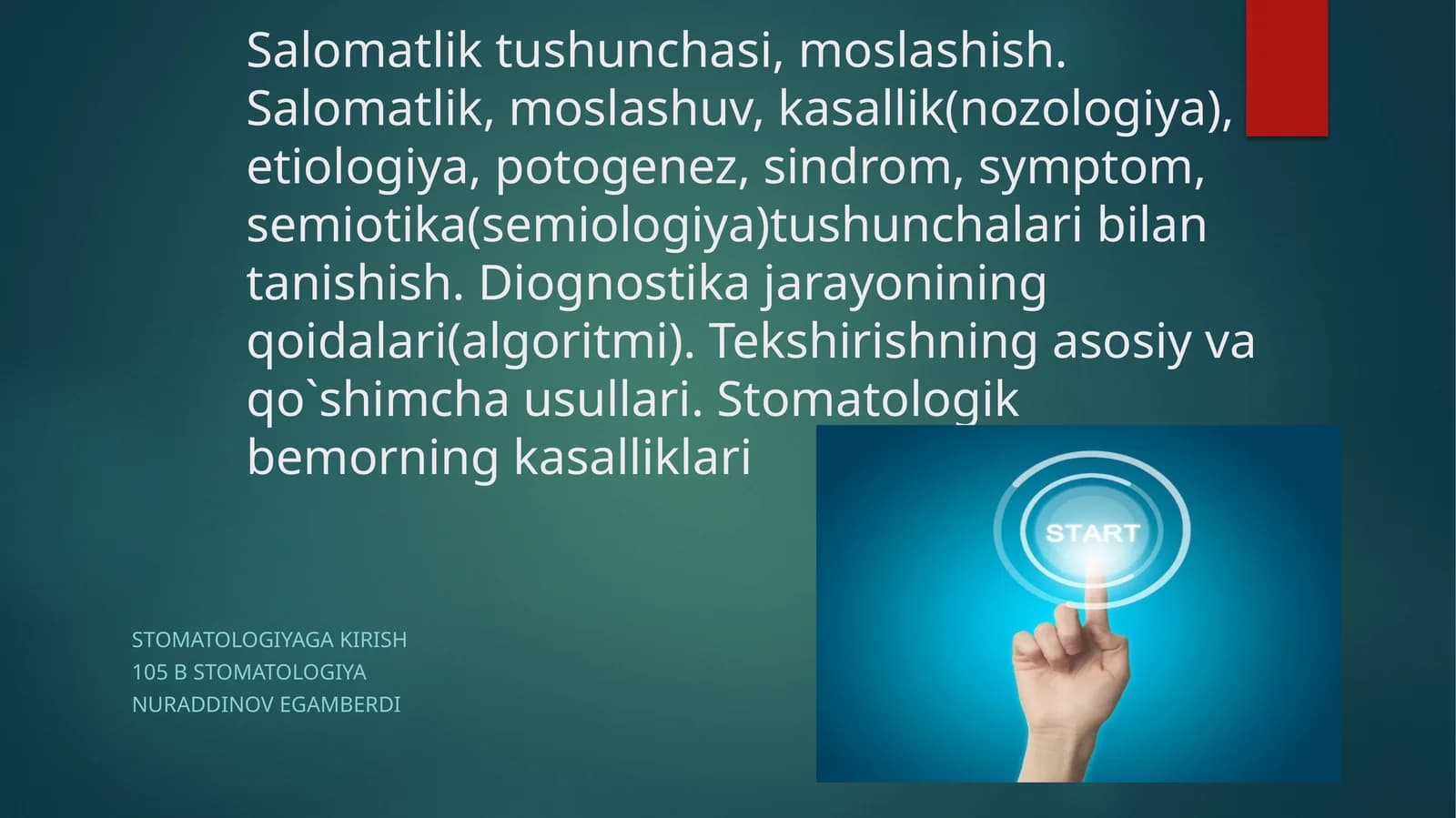 Salomatliktushunchasi,moslashish