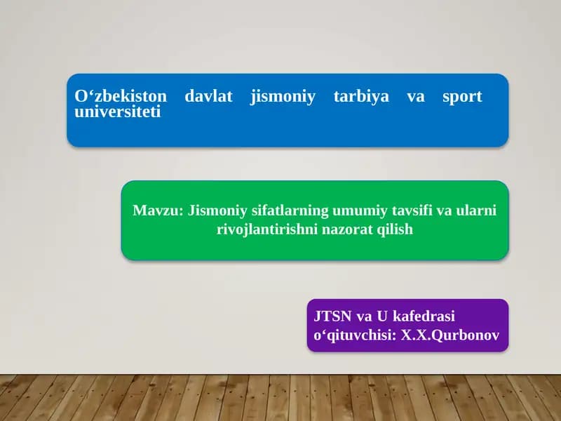 O‘zbekiston davlat jismoniy tarbiya va sport universiteti